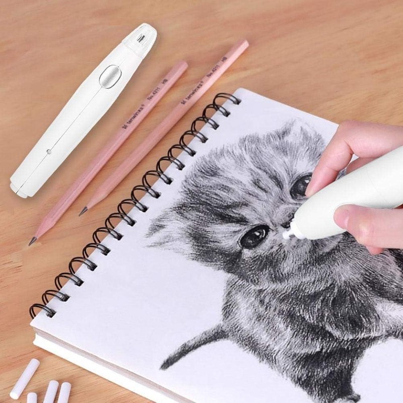 Electric Eraser Handy Electric USB Charging Refillable Eraser with 16