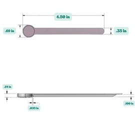 Supplement and Supply 1 mL (1 CC) Long Handle Plastic Measuring Spoon for Coffee, Protein Powder, Pet Food, Spices, Grains, Dry Goods – Food-Grade BPA-Free (Pack of 1)