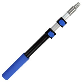 Craftec 1.5 to 3 FT Aluminum Telescoping Pole with Quick-Flip Clamps, Paint Roller Pole, Multi-Purpose Pole, Duster Pole, Twist-On Metal Tip for Squeegee, Extendable Painters Pole (3 Feet)