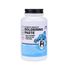 Hercules Climate Smooth Soldering Paste, Self Cleaning, Lead Free, With Screw Cap Brush #10619