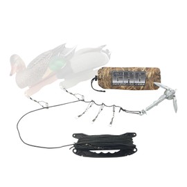 Avery Jerk Cord Decoy Motion Control Kit | Waterfowl Hunting Duck Decoy Attachment Rig System | Holds up to 6 Decoys, Includes 100ft String Braided Line, 1.5-lb Grapple Anchor, Carry Bag, 81034
