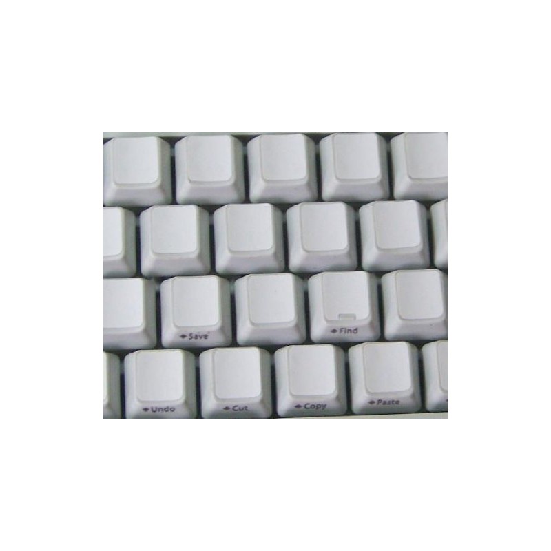 Blank Keyboard Sticker White Background for Desktop, Laptop and Notebook