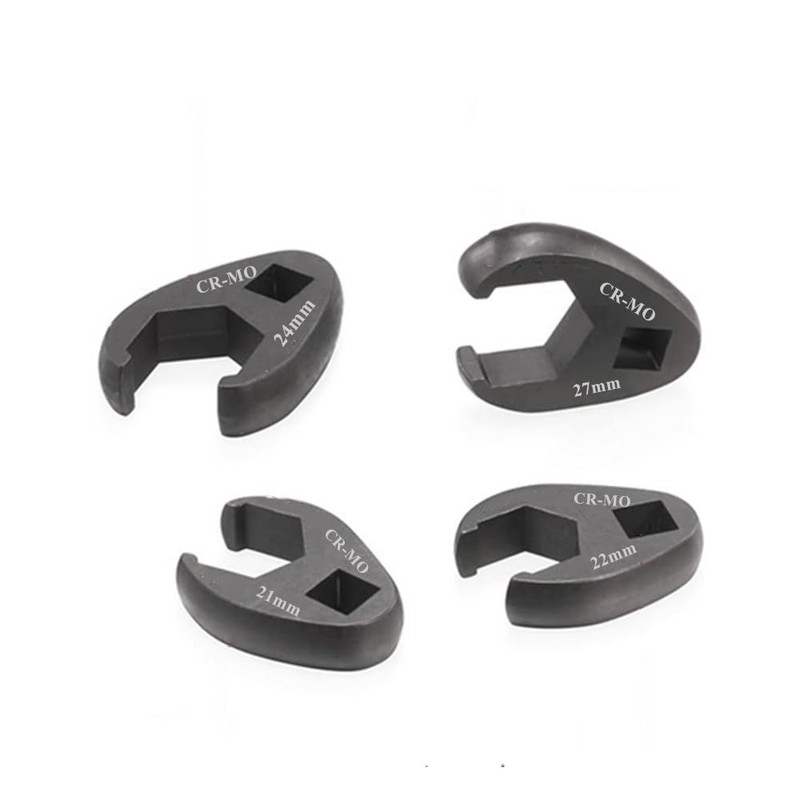 FLZOSPER 1/2” Drive Metric 22mm Fractional Crowfoot Flare Nut Wrench,