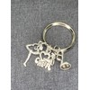 Woodstar Cheer Keychain Cheerleading Cheer Dance Lightweight Compact Metal Keychain
