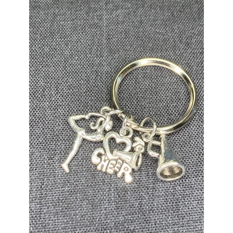 Woodstar Cheer Keychain Cheerleading Cheer Dance Lightweight Compact Metal Keychain