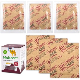 Wisesorb 8 Gram 15 Pack 58% Two-Way Humidity Control Packs for Storing 1 oz, Size 8 for Small Storage Containers Resealable Bags, Hydration Packets Moisture Control Packets Individually Wrapped