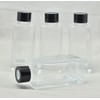 Simoutal Set of 4 Rectangle Glass Reed Diffuser Bottles, Empty