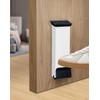 Kick Down Door Stop,Heavy Duty Wedge for Bottom(White-2pack)