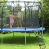HBTower Trampoline Ladder, 3-Step Trampoline Steps with Horizontal Wide Steps,