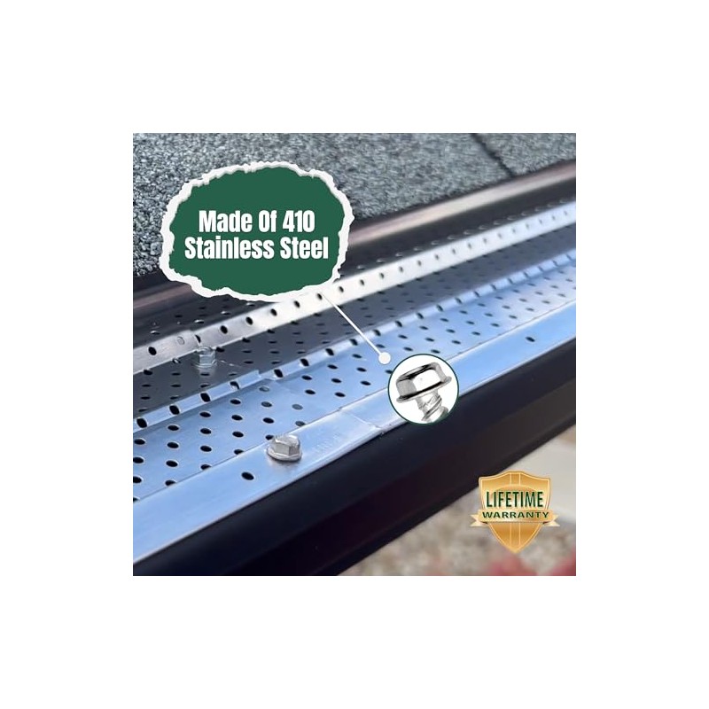 A-M Gutter Guard - 1/2" #8 Stainless Steel Zip Screws