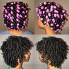 40 Pcs Perm Rods For Short Hair Purple Heatless Curl