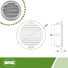 Amig - Round Aluminium Grille with Mosquito Net - Ventilation
