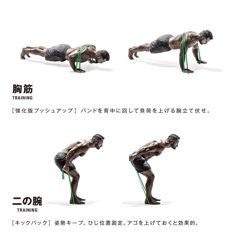 Sakurai Trading Erugam Muscular Band, Present, Super Hard, Green