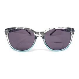 Generic, The Paris Bifocal Reading Sunglasses Round Butterfly Sun Readers for Women + 1.25 Teal Tortoise with Smoke