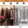 Pack of 6, 2 Sizes, Breathable Garment Covers with Zip,