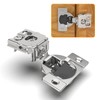 Chibery 50 Pack 1" Overlay 4D Soft Close Concealed Hinges