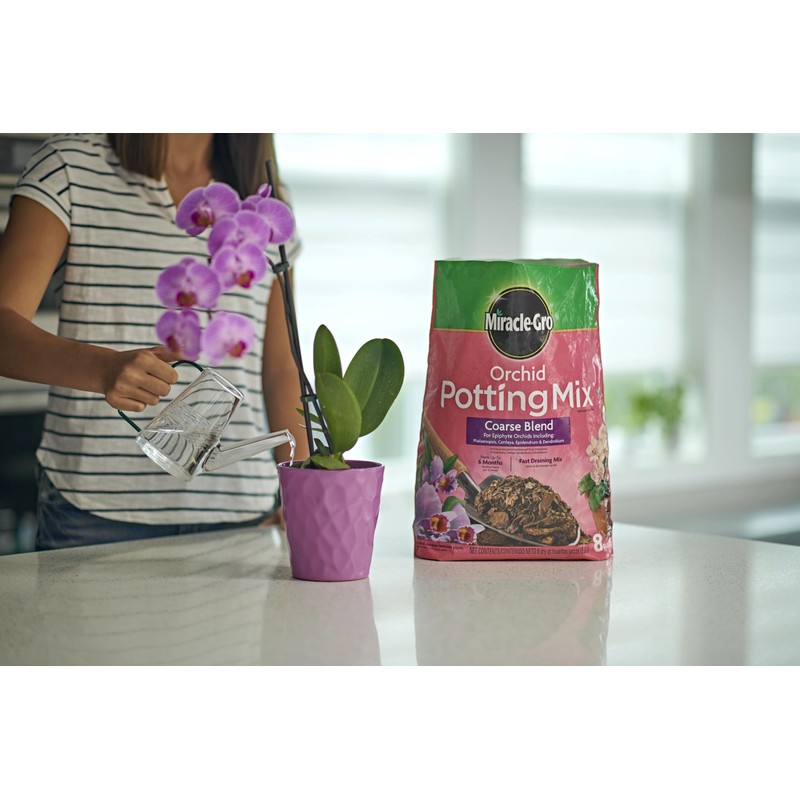 Miracle-Gro Orchid Potting Mix Coarse Blend, For Indoor or Outdoor