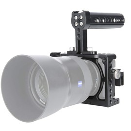 NICEYRIG Camera Cage Kit for Sony A6400/ A6100/ A6300/ A6000, with Cheese Top Handle Cable Lock Clamp