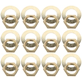 Cabilock 1 Set Watch Nut Seal Repair of Movements Replacement Mechanism Watch Nuts Watch Parts Watch Discs Watch Kit Quartz Movement Metal Golden