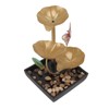 Tabletop Fountain Small Circulating Water Ornaments Indoor Waterfall for Office