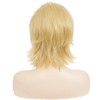 Siudus Blonde Mullet Wigs for Women Shoulder Length Layered Shaggy