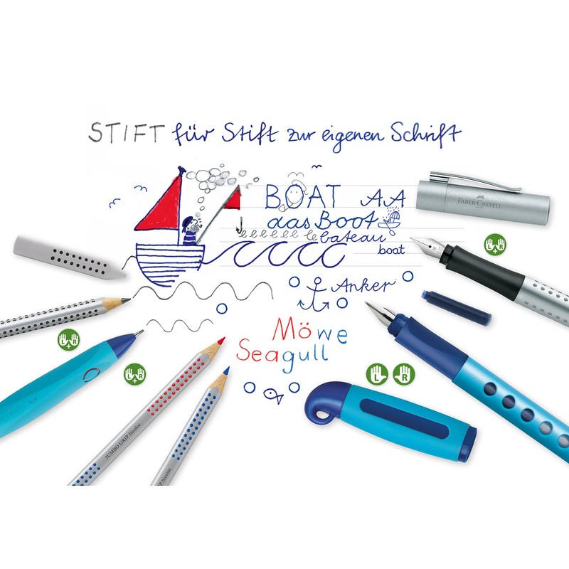 Faber-Castell 110910 Jumbo Grip Bi-Colour Pencil for Hyphenation and Correction,