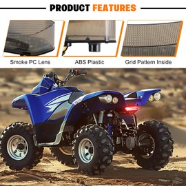 JMTNO ATV LED Tail Light Brake Stop Taillights Rear Tail Lamps Compatible with Yamaha Raptor 700 700R 2006-2018 Yamaha YFZ450R YFZ450X 2009-2018