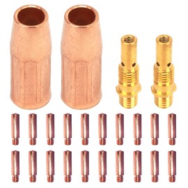 Mig Welding gun accessory11-30 0.030" kit for Forney 140 FC-i Mig gun: 20pcs Contact Tips 11-30 0.030" + 2pcs gas nozzles 21-50F + 2pcs 35-50 welding diffuse