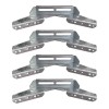 Brickyard 4 Pack - Pontoon V Wing Bunk Brackets for