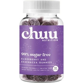 chuu Nutrition Elderberry & Echinacea 99% Sugar Free Gummies X 40