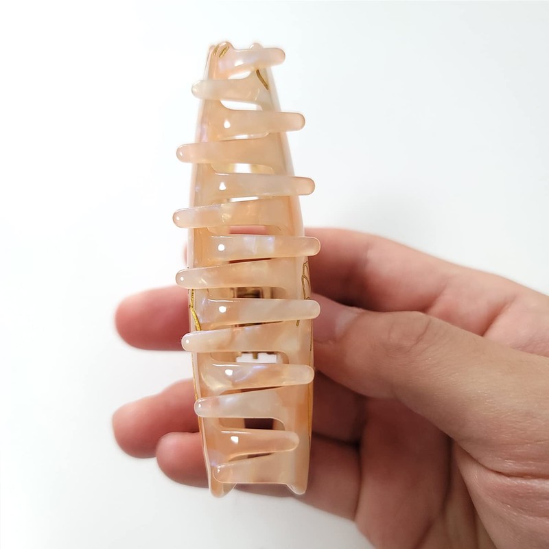 Ginger Cat Claw Clips,Cellulose Acetate Hair Clips,Big Claw Clips for