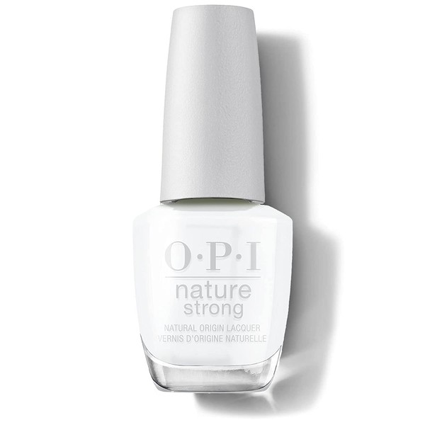 OPI Nature Strong Nail Polish - Long Lasting Nail Polish in Black, White or Grey - Vegan Formula with Natural Ingredients - Up to 7 Days Hold - With ProWide Brush for the Perfect Application
