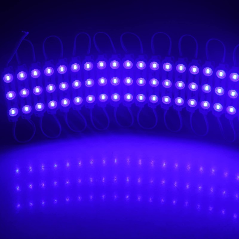 REXTiN Super Bright 200pcs 3 LED Module Storefront Lights Blue