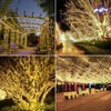 2 Pcs Long Solar String Lights Total 82FT 200LED Waterproof