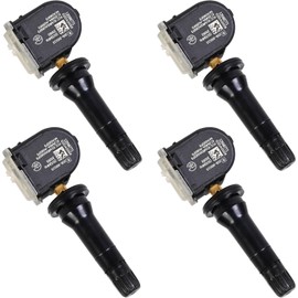 Juego de sensores TPMS de 4 unidades, sensor de presión de neumáticos preprogramado 315MHz para Chevy Silverado Tahoe GMC Sierra, reemplaza# 13586335 13598771 13540600 (4 piezas)