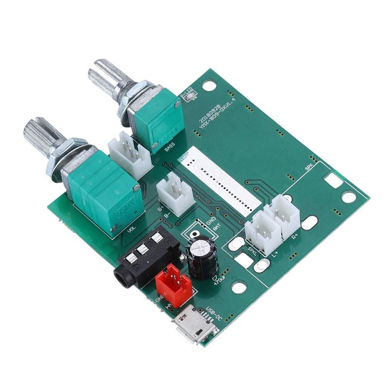 Stereo Amplifier Board, 20W Bluetooth 5.0 5V 3A 2.1 Channel