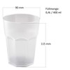 Gariella Plastic Cups Blue Drinking Cups Party Cups Plastic Drinking