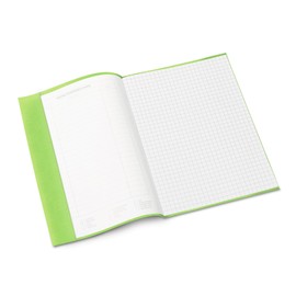 Herma 7435 notebook cover, DIN A5, notebook covers with labelling label and raffia structure, made of durable and wipe-clean polypropylene film, notebook cover for school notebooks, light green