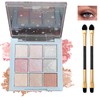Glitter Eyeshadow Palette – 9-Color Shimmer with Creamy, Silky Texture