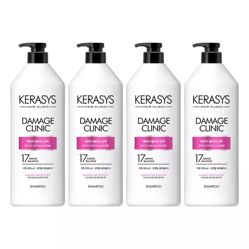 Kerassive 케라시스 데미지 클리닉 샴푸, 980ml, 4개 Kerastase Damage Clinic
