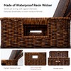 Nonam Wicker Storage Basket with Lid, Large Shelf Baskets for