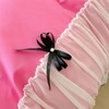 IHOUSTRIY Duvet Cover Full Size, Ruffle Beddding Set with Bowtie,