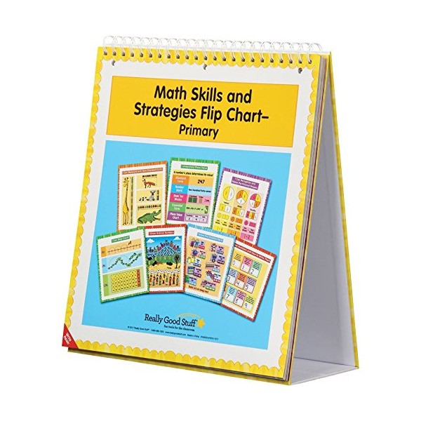 Really Good Stuff Math Skills and Strategies Flip Chart Primary