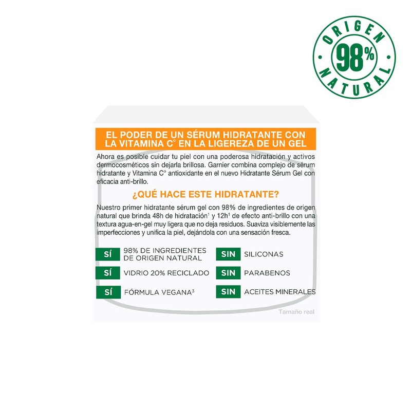 Garnier Gel Crema Hidratante Express Aclara con Vitamina C, 50ml