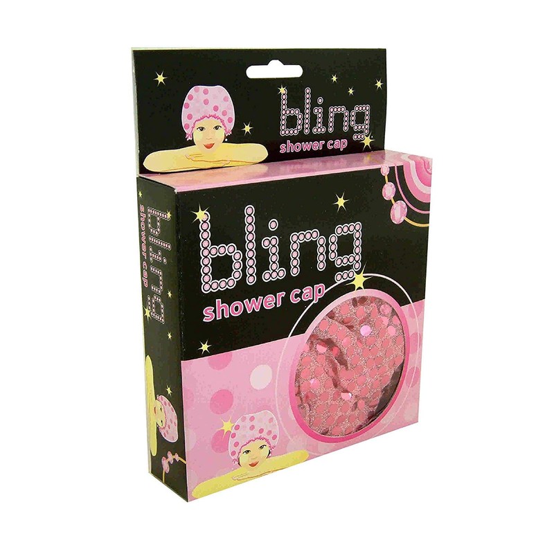 Bling Shower Cap in Pink with Fabulous Sequin Style Design