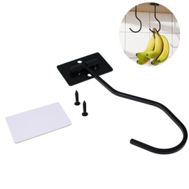 TAODAN Metal Banana Hook Under Cabinet Hook Foldable Banana Hook with Mounting Screws Kitchen Wall Mounted Multipurpose Hook