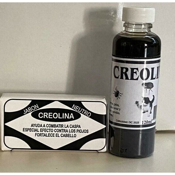 LIQUID CREOLINE DESINFECTANT 120ml & CREOLINA SOAP fights dandruff (NEW PACK) 
