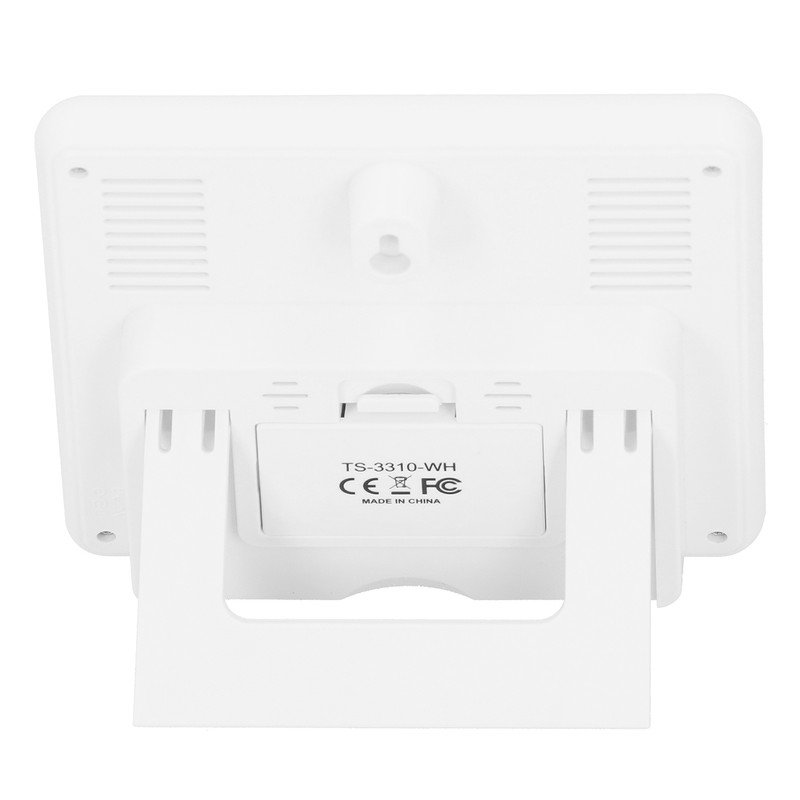 Wireless Weather Clock Digital Thermometer Hygrometer with Touch Screen for