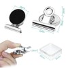 MOXYOY 10pcs Strong Anti-Scratch Magnetic Clip, Multi-Functional Bulldog Clip Refrigerator
