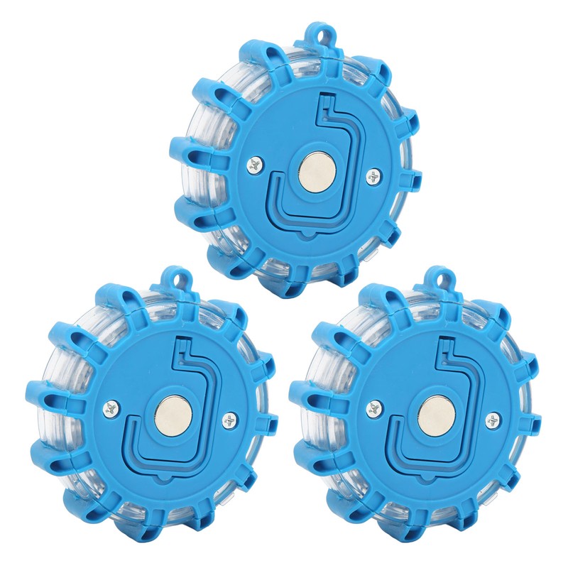 3pcs LED Road Flares Light 9 Modes Waterproof Shock Resistant